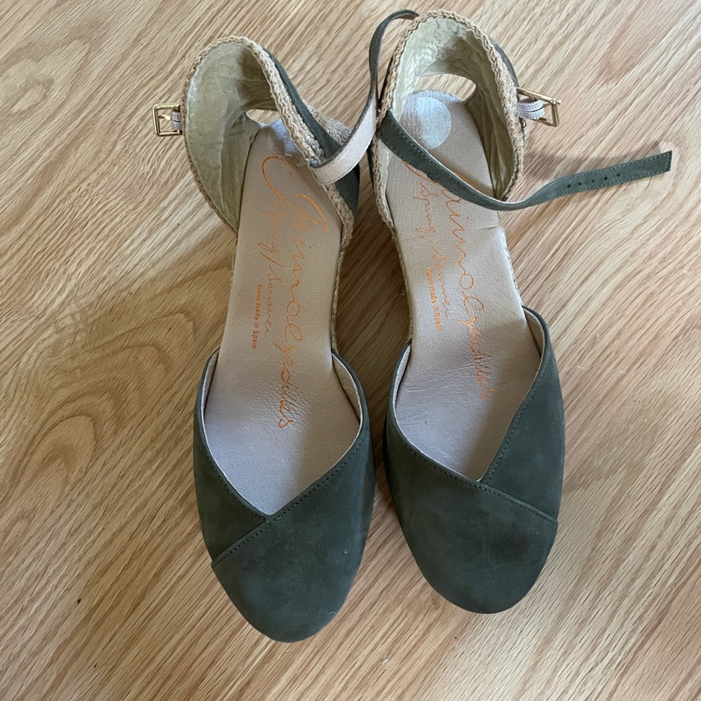 GREEN CORK ESPADRILLES